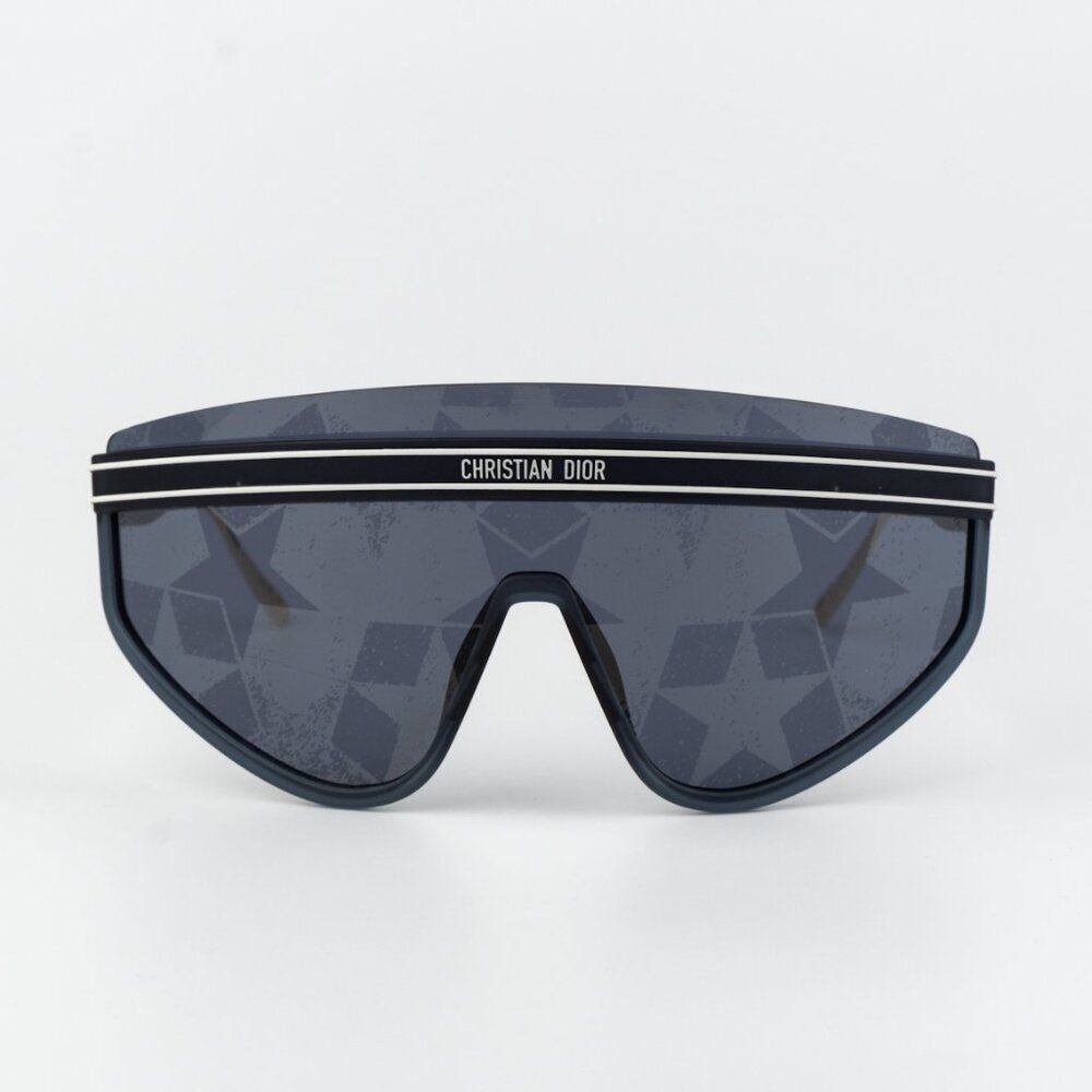 Dior Women Sunglasses Matte Blue Silver Mirrored DIORCLUB M2U 31B7 BRAND NEW - Picture 2 of 11